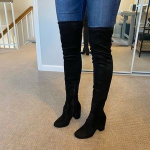 Over the knee/ thigh high suede boots